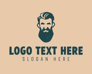Barber - Beard Man Barber logo design
