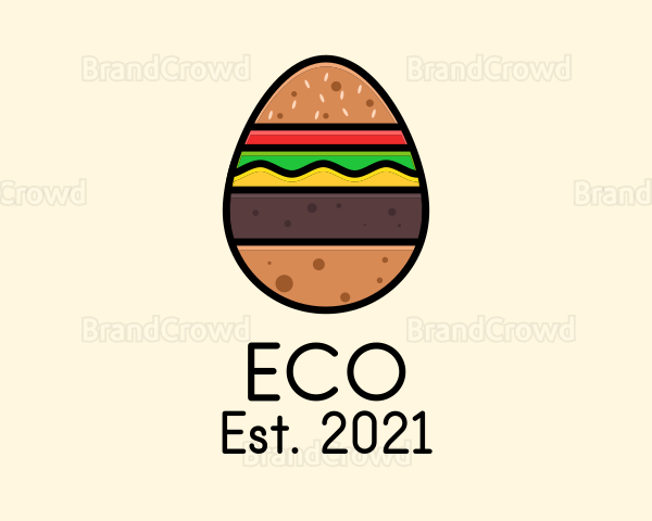 Burger Sandwich Egg Logo