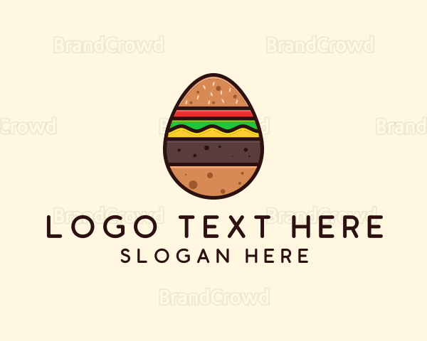 Burger Sandwich Egg Logo