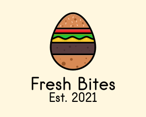 Deli - Burger Sandwich Egg logo design