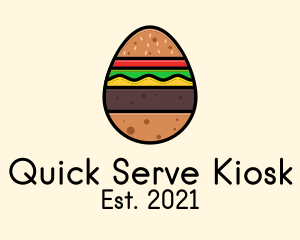 Burger Sandwich Egg logo design