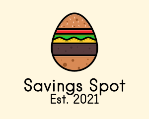 Burger Sandwich Egg logo design