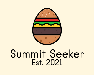 Burger Sandwich Egg logo design