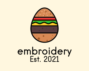 Burger Sandwich Egg logo design