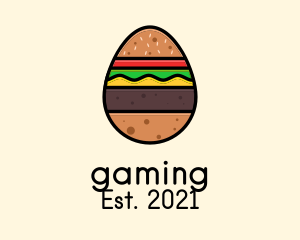 Hamburger - Burger Sandwich Egg logo design