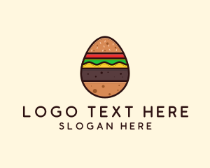 Burger Sandwich Egg Logo