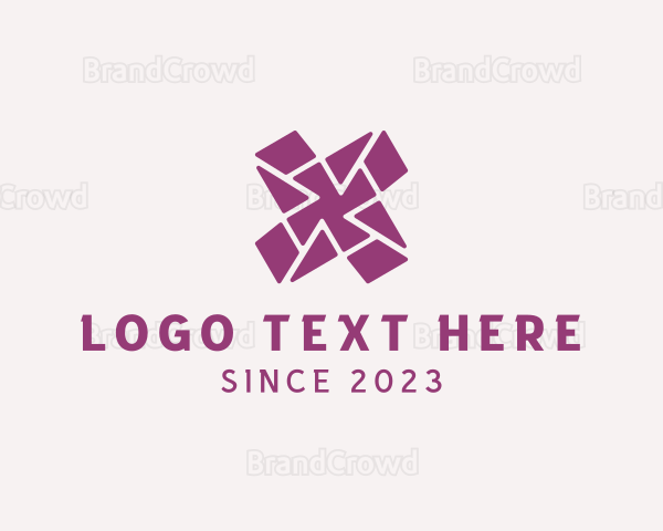 Flooring Tiles Pavement Logo