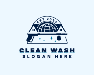 Clean Pressure Washer logo design