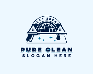 Clean Pressure Washer logo design