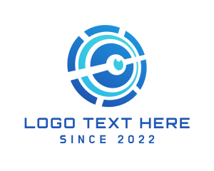 Blue - Eye Tech Surveillance logo design