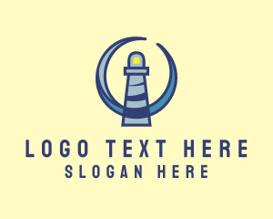 Port - Sea Coast Lighthouse logo design