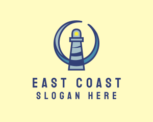 Sea Coast Lighthouse logo design