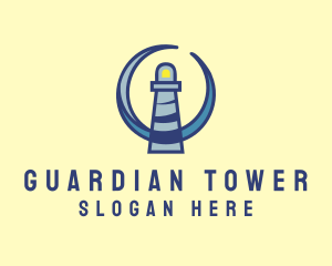 Sea Coast Lighthouse logo design