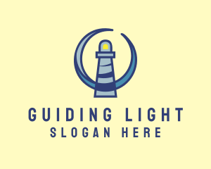 Sea Coast Lighthouse logo design