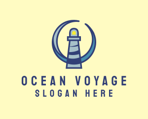 Sea Coast Lighthouse logo design