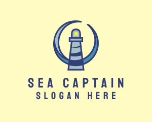 Sea Coast Lighthouse logo design