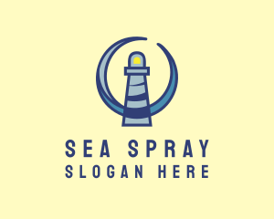 Sea Coast Lighthouse logo design