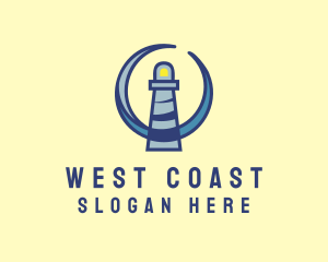 Sea Coast Lighthouse logo design