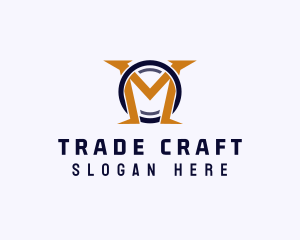 Trade - Finance Trade Letter M logo design