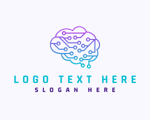 Coding - Circuit Brain Technology logo design