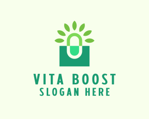 Vitamin - Herbal Medicine Pill logo design