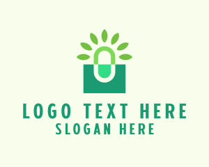 Drug - Herbal Medicine Pill logo design