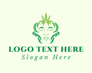Cbd - Marijuana Weed Woman logo design