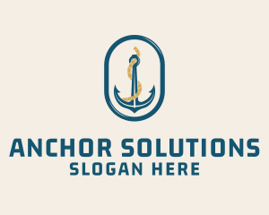 Anchor Rope Marine logo design