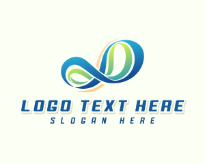 Business - Digital Infinity Loop logo design