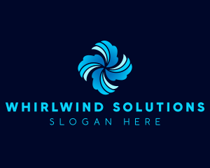 Whirlwind - Fan Turbine HVAC logo design