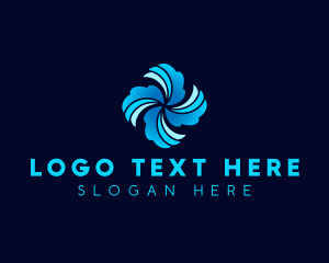 Turbine - Fan Turbine HVAC logo design