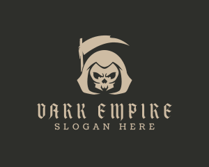 Grim Reaper Skull logo design