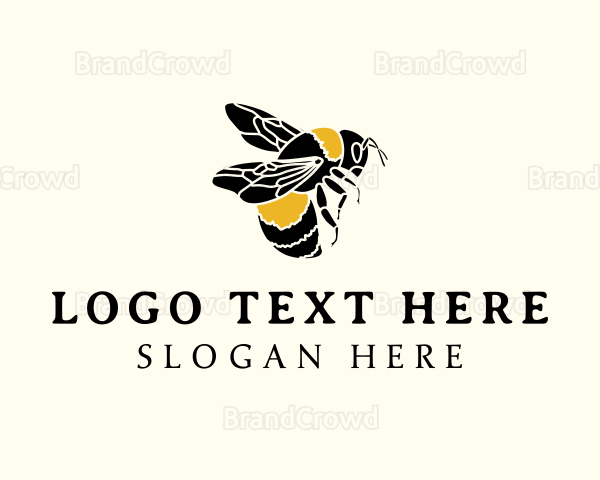 Bee Insect Wings Logo