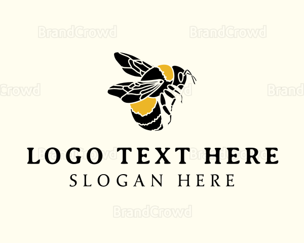 Bee Insect Wings Logo