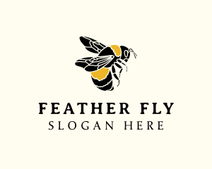 Bee Insect Wings logo design