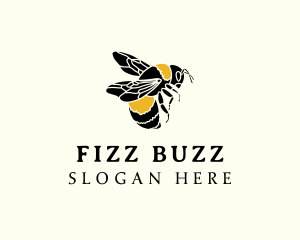 Bee Insect Wings logo design