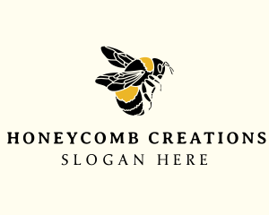 Bee Insect Wings logo design