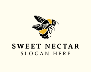 Honeybee - Bee Insect Wings logo design