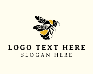 Honeybee - Bee Insect Wings logo design