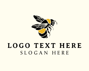 Bee Insect Wings Logo
