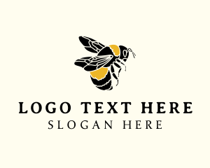 Bee Insect Wings Logo