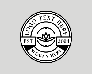 Emblem - Lotus Company Brand logo design