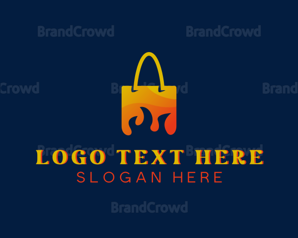 Fire Shopping Bag Logo