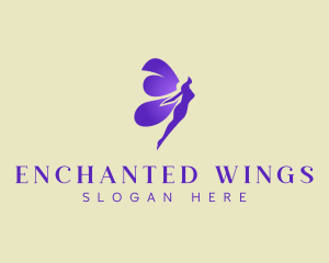 Fairy - Purple Mystical Fairy logo design