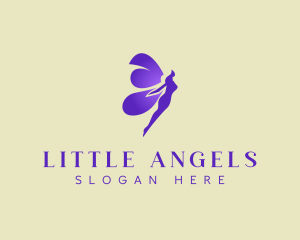 Purple Mystical Fairy logo design