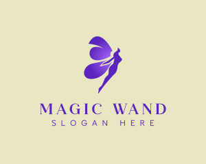 Purple Mystical Fairy logo design