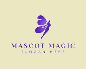 Purple Mystical Fairy logo design