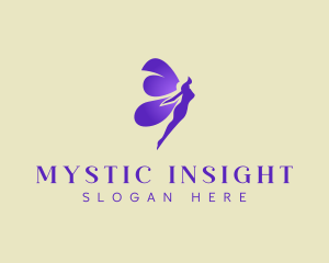 Purple Mystical Fairy logo design