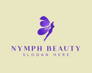 Nymph - Purple Mystical Fairy logo design