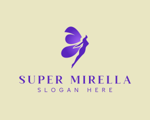 Purple Mystical Fairy logo design